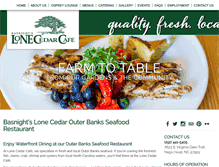 Tablet Screenshot of lonecedarcafe.com